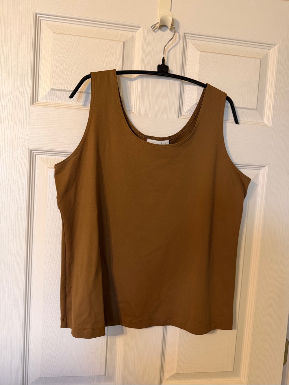 Chico's Women's Tank Top in Camel Brown Chico’s size 3, US size X-Large